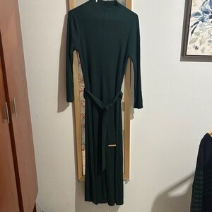 Calvin Klein Dark Green Long Sleeve Dress, never worn.